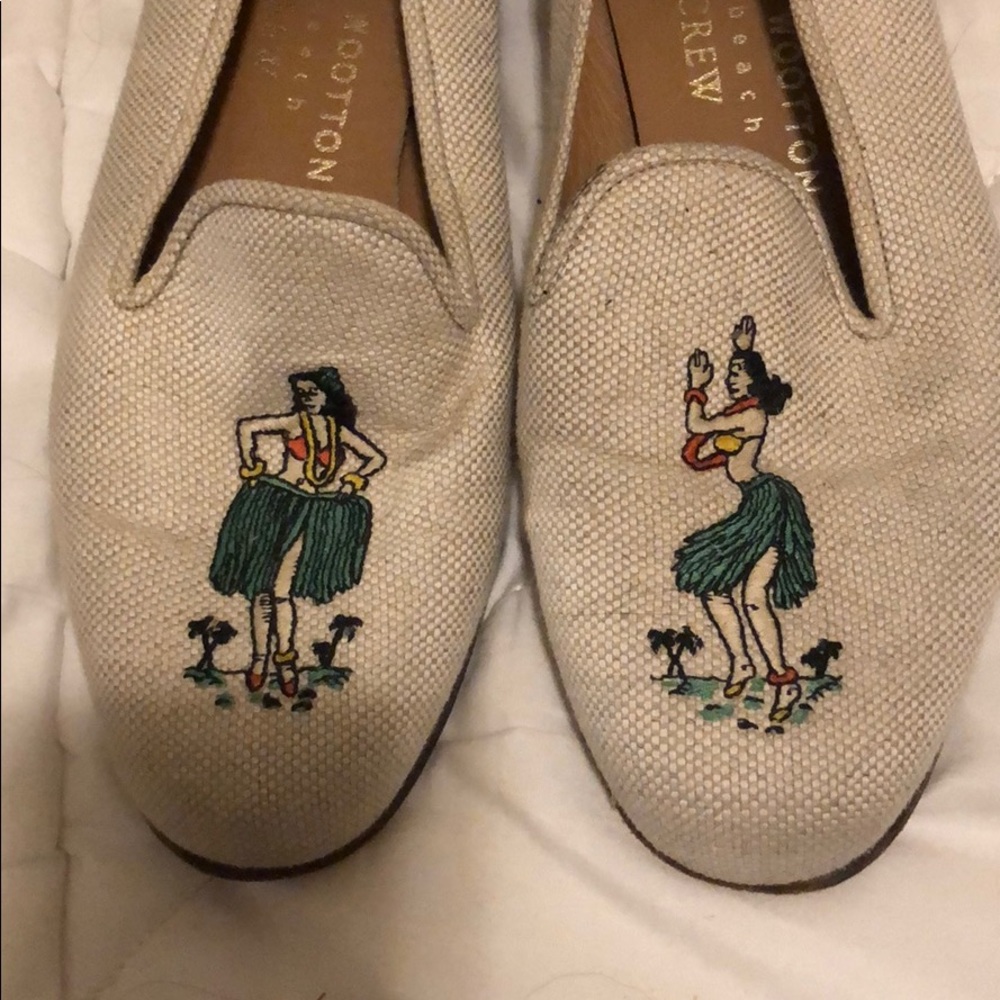 Stubbs and wootton for jcrew hula girl shoes.